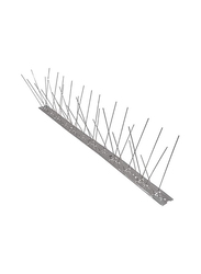 50cm Stainless Steel Effective Bird Deterrent Spikes for Pigeons & Small Birds, 50 Pieces, Silver
