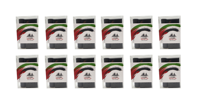 

JH 12pc Mini Incense Burner Gift Set For Uae National Day with 20pcs Cambodian oud sticks(Black))