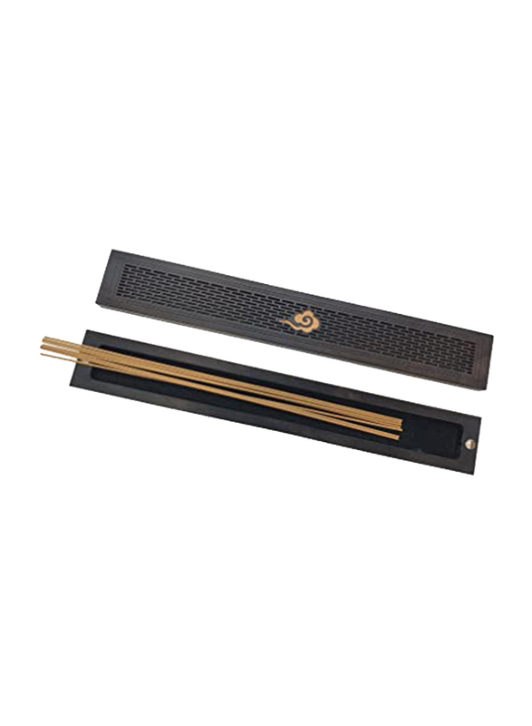 

Beinlove Oud Sandalwood Incense Burner with 30 Cambodian Oud Sticks, Black/Brown